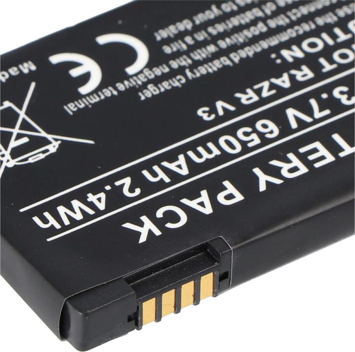 Actual product image AccuCell Motorola V3 Razr battery, PEBL, SNN5696
