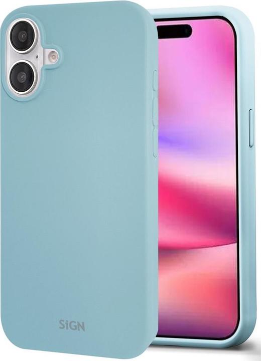 Produktbild SIGN Liquid Silicone Case for iPhone 16 Plus - Light Blue (Apple iPhone 16 Plus)