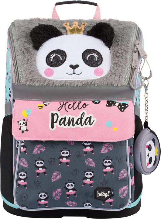 Actual product image Baagl School bag set, 3-piece, Panda New (18 l)
