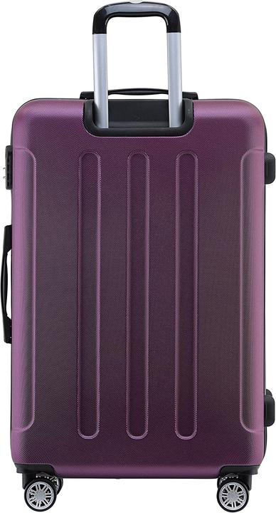 Immagine prodotto Beibye Set di valigie 2045, 3 pezzi, Viola (110 l, M (50 - 90l), L (90 - 115l), XL (da 115l))