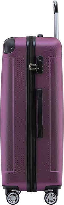 Immagine prodotto Beibye Set di valigie 2045, 3 pezzi, Viola (110 l, M (50 - 90l), L (90 - 115l), XL (da 115l))