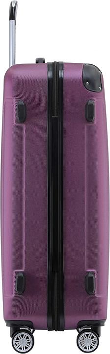 Immagine prodotto Beibye Set di valigie 2045, 3 pezzi, Viola (110 l, M (50 - 90l), L (90 - 115l), XL (da 115l))