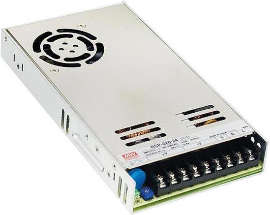 Produktbild MeanWell INDUSTRIE-SCHALTNETZTEIL - 1 AUSGANG - 320 W - 24 V - CLOSED FRAME (GESCHLOSSENE BAUFORM)