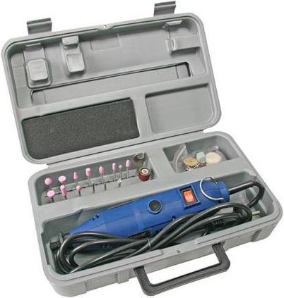Actual product image Velleman HIGH-SPEED ELECTRIC DRILL & ENGRAVING SET - 40 pcs (60 mm)