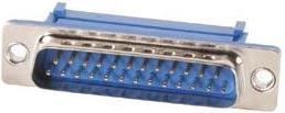 Actual product image Velleman Male 25-Pin Sub-D Connector For Flat Cable (0.00 m)