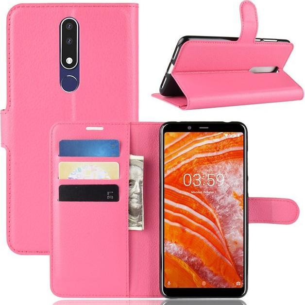 Productafbeelding MU Classic Litchi Leren Boekomslag Serie (Nokia 3.1 Plus)
