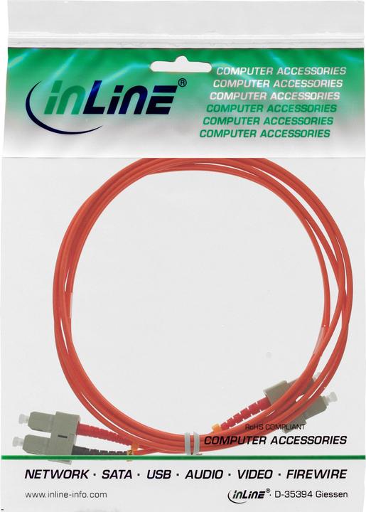 Productafbeelding InLine Glasvezel duplex kabel (CAT6, 10 m)