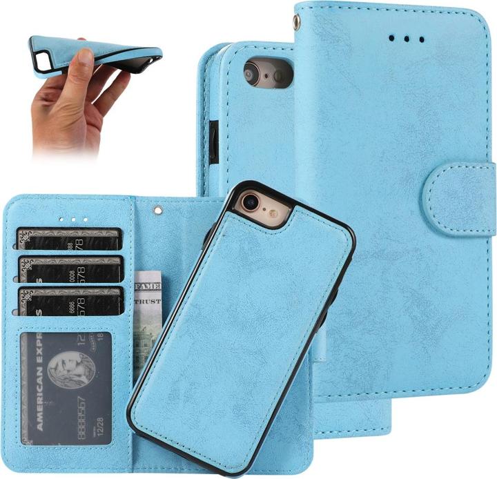 Actual product image Cover-Discount iPhone SE / 8 / 7 - case with back cover combi light blue (Apple iPhone SE (2nd Gen), Apple iPhone 7, Apple iPhone 8)