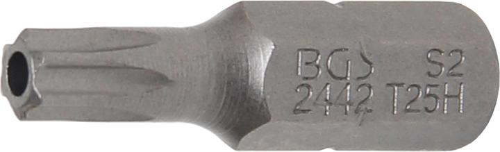 Immagine prodotto BGS Imbocco longueur 25 mm 6,3 mm (1/4") profil T (pour Torx) avec perçage T25 (T25)
