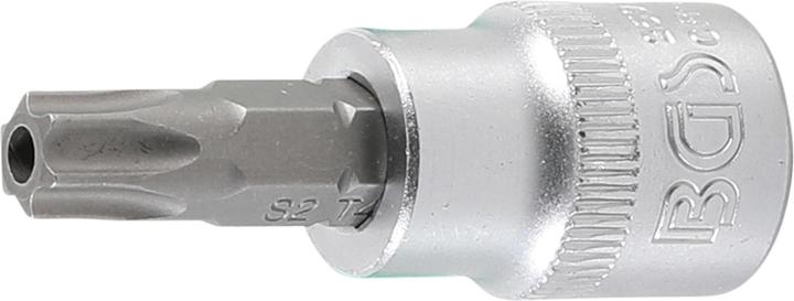 BGS Douille à embouts 10 mm (3/8") profil T (pour Torx) avec perçage T45 (10mm)