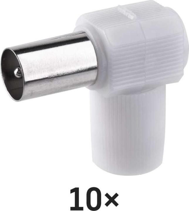 Produktbild Kontakt IEC Stecker, Schraubentyp, gewinkelt, 10 Stk.