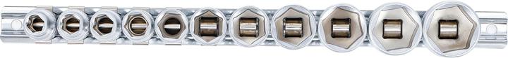 Actual product image BGS Socket Set, Hexagon 10 mm (3/8") Drive 5/16" - 7/8" 11 pcs. (10 mm)