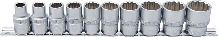 Image du produit BGS Jeu de Douilles, douze pans 12,5 mm (1/2") en pouce 10 pièces