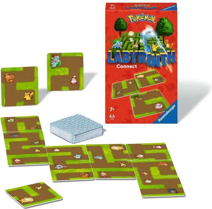 Actual product image Ravensburger 22579 - Pokémon Labyrinth Connect - Bring-along game for 2-6 players aged 7 and up with the (German, Italian, French, Dutch, Portuguese, Spanish)