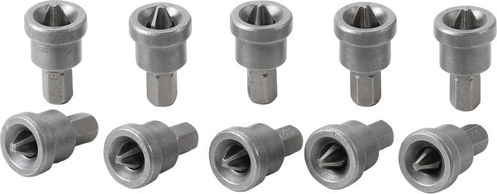 Produktbild BGS Bit-Satz mit Tiefenstopp für Gipskartonplatten 6,3 mm (1/4") Kreuzschlitz PH2 10-tlg. (6,3 mm)