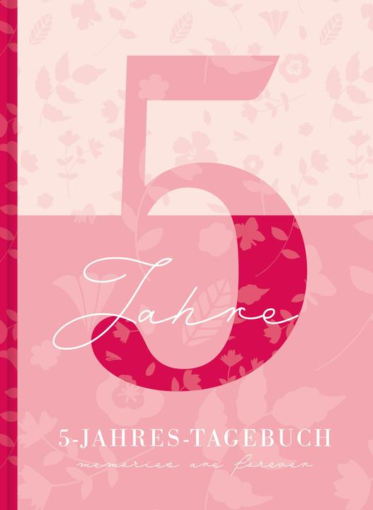 Image du produit Agenda de 5 ans : L'agenda pour 5 ans | Calendrier rose de 5 ans à remplir pour chaque jour de (Allemand)