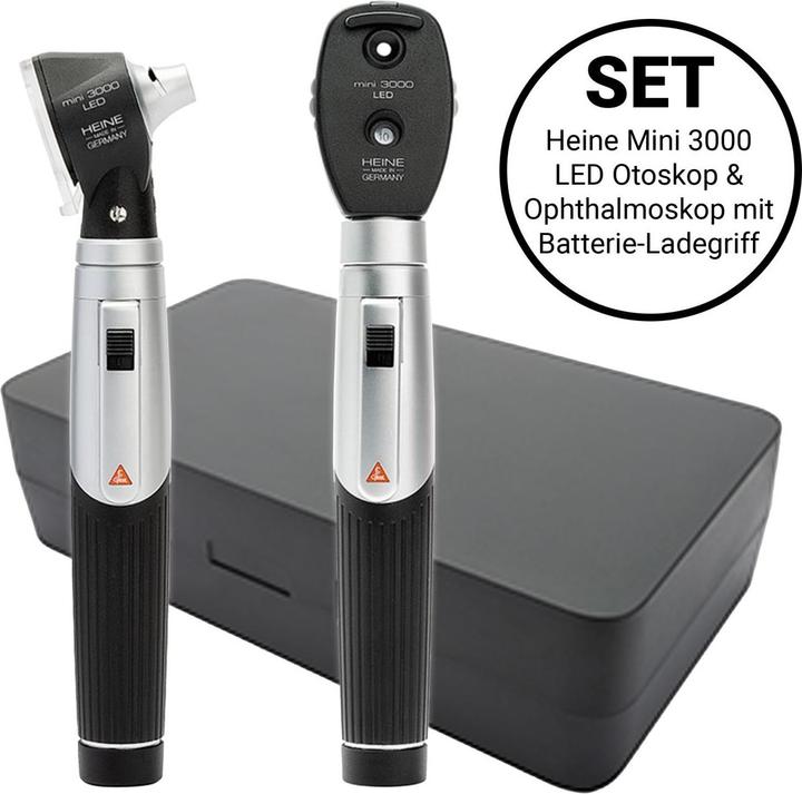 Produktbild Heine Mini 3000 LED Diagnostik Set (D-872.11.021) - Ophthalmoskop & Otoskop
