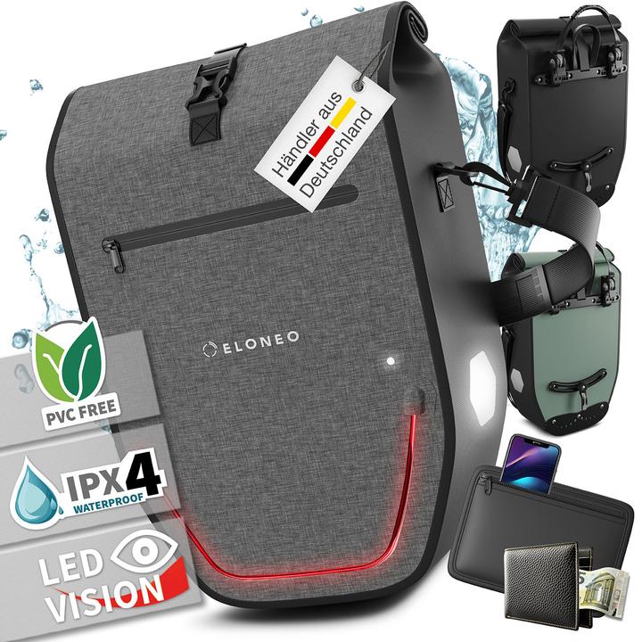 Produktbild Eloneo Fahrradtasche für Laptop (28 l, Gepäckträgertasche)