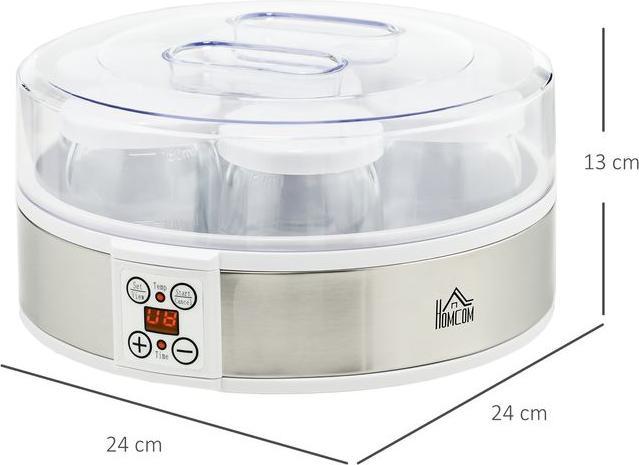 Produktbild Swisshandel24 Joghurtbereiter Joghurtmaschine mit 48 Stunden Timer, mit Temperatur-Einstellung, 7 Gläser à 180 ml