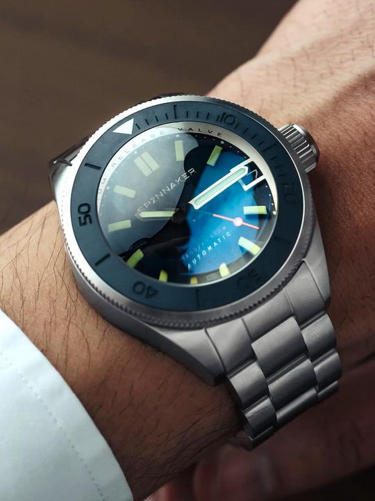 Produktbild Spinnaker SP-5098-22 Picard Dark Cerulean Automatik Taucheruhr 45mm 55ATM (Taucheruhr, 45 mm)