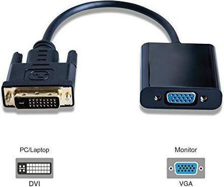 ProXtend Adaptateur DVI-D 24+1 vers VGA Noir 20cm (DVI, 20 cm)