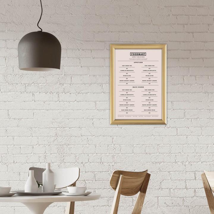 Produktbild Europel Plakatrahmen, DIN A4, 25 mm, gold