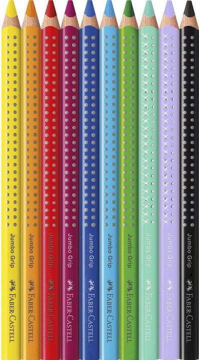 Image du produit Faber-Castell Buntstift Jumbo Grip Einhorn 8 + 2 Karton (Multicolore, 10 x)