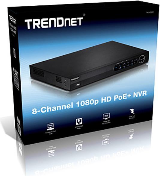 Actual product image Trendnet TV-NVR208 8-channel NVR 1080p HD PoE