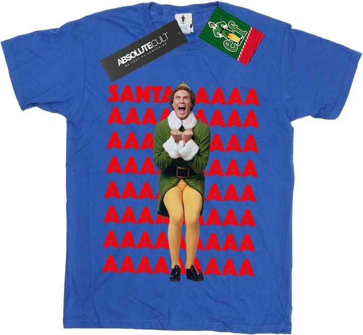 Immagine prodotto Elf Buddy Santa Scream Maglietta Ragazzi (140, 146)