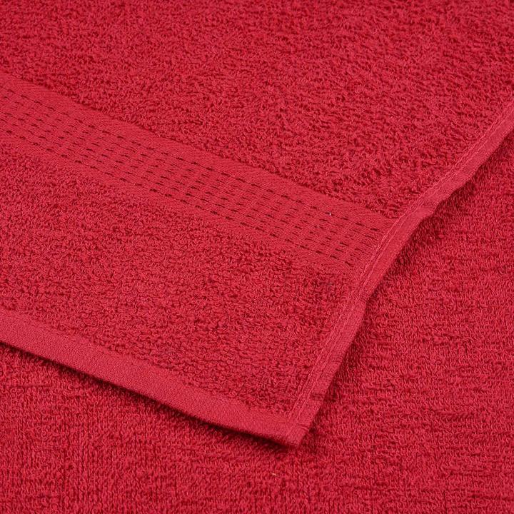 Immagine prodotto VidaXL Asciugamani 10 pz. Rosso 100x200 cm 360 g/m² 100% cotone telo mare (100 x 200 cm)