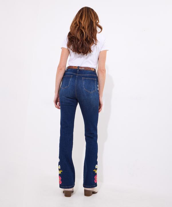 Actual product image Joe Browns Floral Embroidered Bootcut Jeans (38)