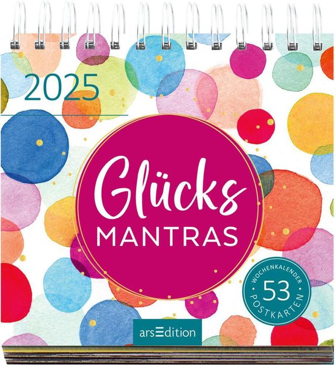Actual product image Postk.Calendar Lucky Mantras (17 x 17 cm, Hardcover, German)