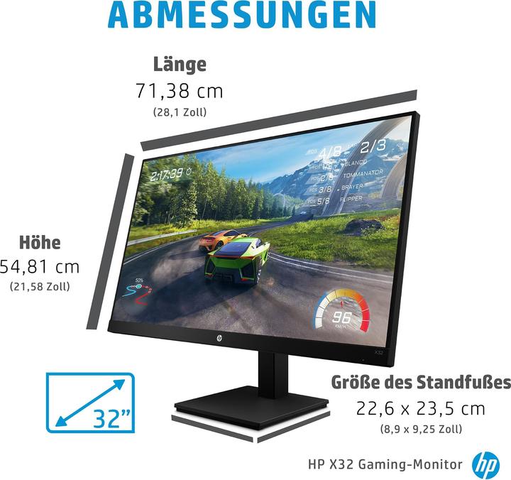 Produktbild HP X32 (2560 x 1440 Pixel, 32")