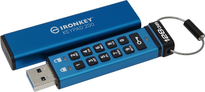Actual product image Kingston IronKey Keypad 200 (128 GB, USB-A)
