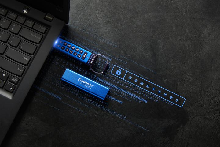 Actual product image Kingston IronKey Keypad 200 (64 GB, USB-A)