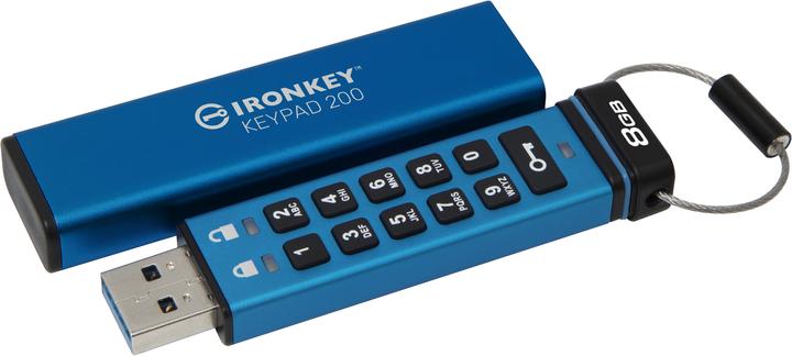 Produktbild Kingston IronKey Keypad 200 (8 GB, USB-A)