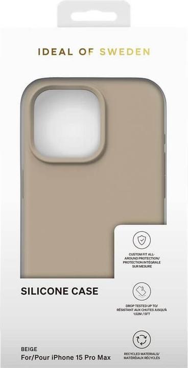 Actual product image iDeal Of Sweden Designer Silicone Cover Beige (Apple iPhone 15 Pro Max)