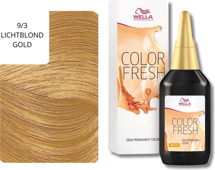 Actual product image Wella Color Fresh Acid (9/3 light blonde gold)