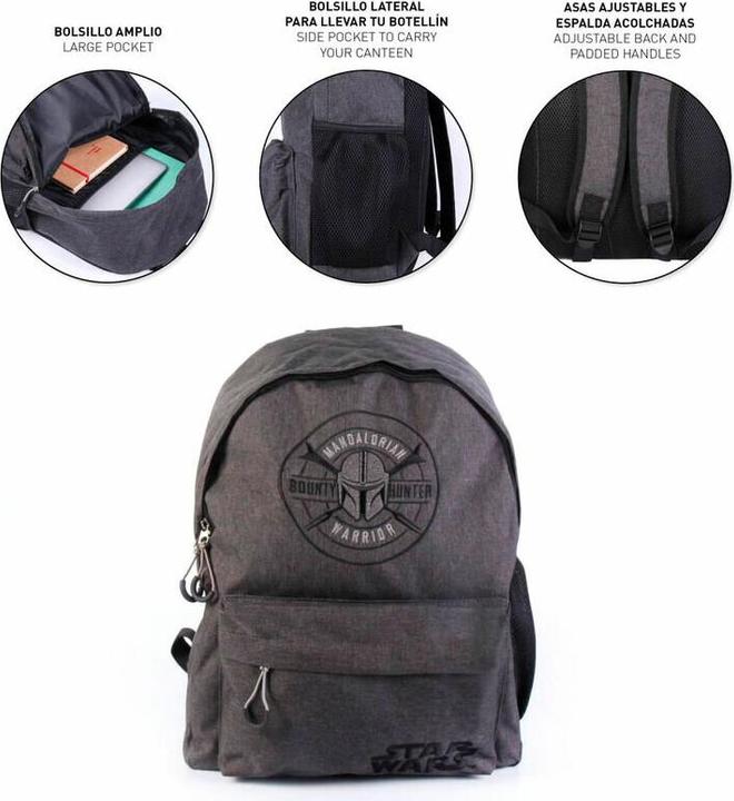 Immagine prodotto The Mandalorian zaino casual, grigio
