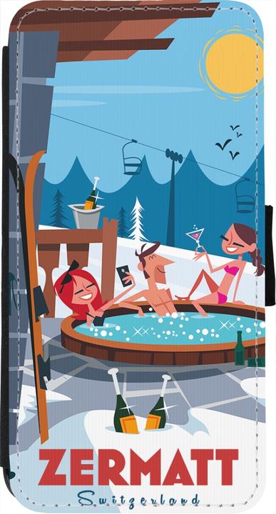 Produktbild PhoneLook Hülle Wallet schwarz Zermatt Mountain Jacuzzi (Apple iPhone 7)