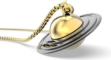 Actual product image MTM On-Shirt Long Necklace Saturn