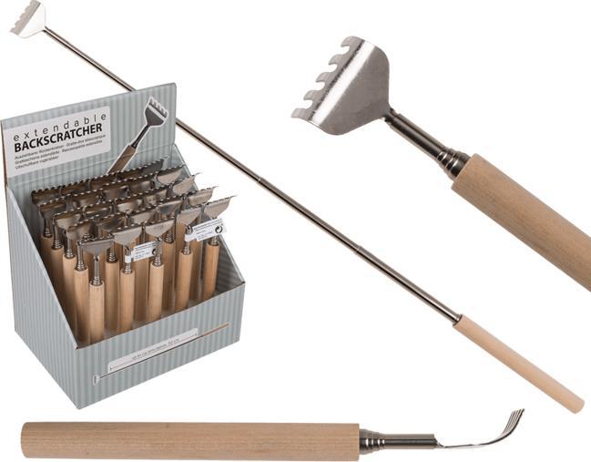 Image du produit Out of the blue Gratte-dos métallique extensible avec manche en bois
