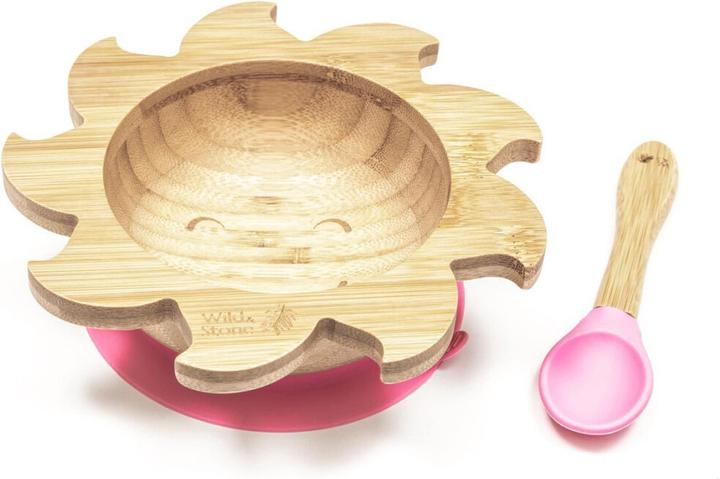Image du produit Wild & Stone Bol en bambou pour bébé avec cuillère en bambou et silicone