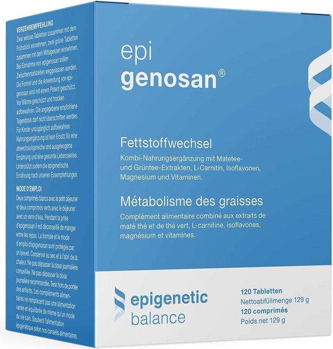 Valori nutrizionali e ingredienti Epigenosan LCarnitina Mate (180 Pezzo/i, Pillole, 114.20 g)