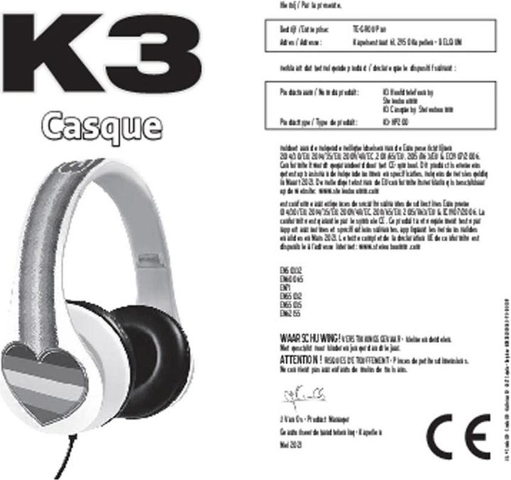 Produktbild K3 Kopfhörer
