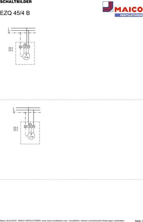 Immagine prodotto Maico MAI EZQ 45/4 B Ventilatore assiale da parete, quadrato. piastra da parete, corrente alternata, DN450