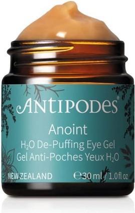 Antipodes Anoint H O De-Puffing Eye Gel Hydrating Eye Gel for Puffy Eyes Dark Circles & Eye Bags Coffee Cucumb (Gel, 30 ml)