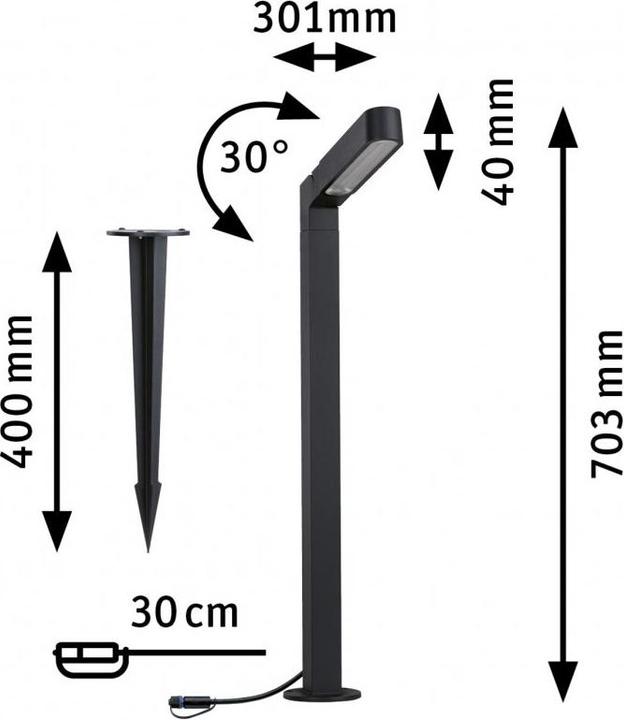 Actual product image Paulmann Ito (450 lm, IP65)