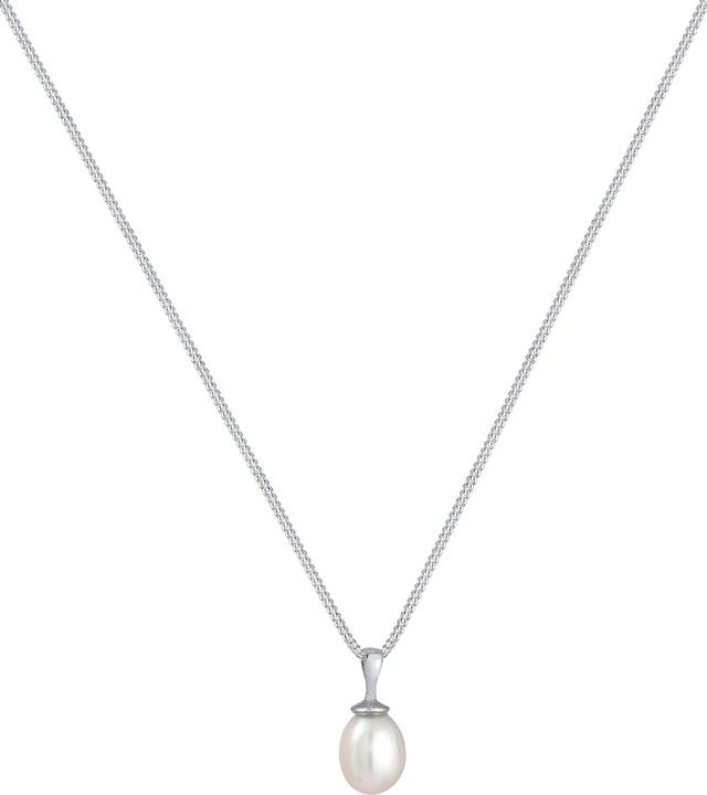 Image du produit Elli perle, collier de perles, gouttes (Argent sterling 925, 45 cm)