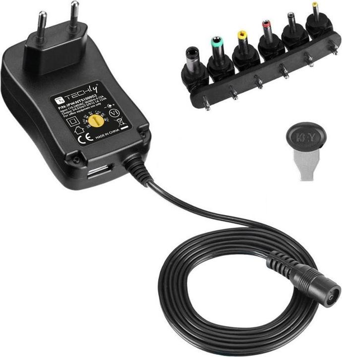 Produktbild Techly Universal 12W AC/DC Power Supply